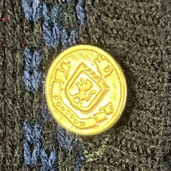 Vintage Tally Ho Cardigan Sweater Women 1X Green Blue Plaid Christmas Preppy - Picture 4 of 8